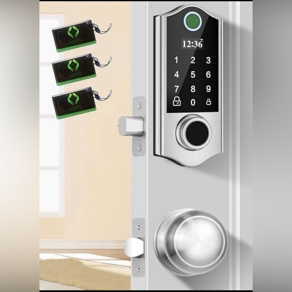 NWOT HARFO Silver Smart Door Lock